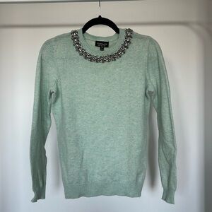 🍀 Topshop Jewelled Crew Neck Sweater